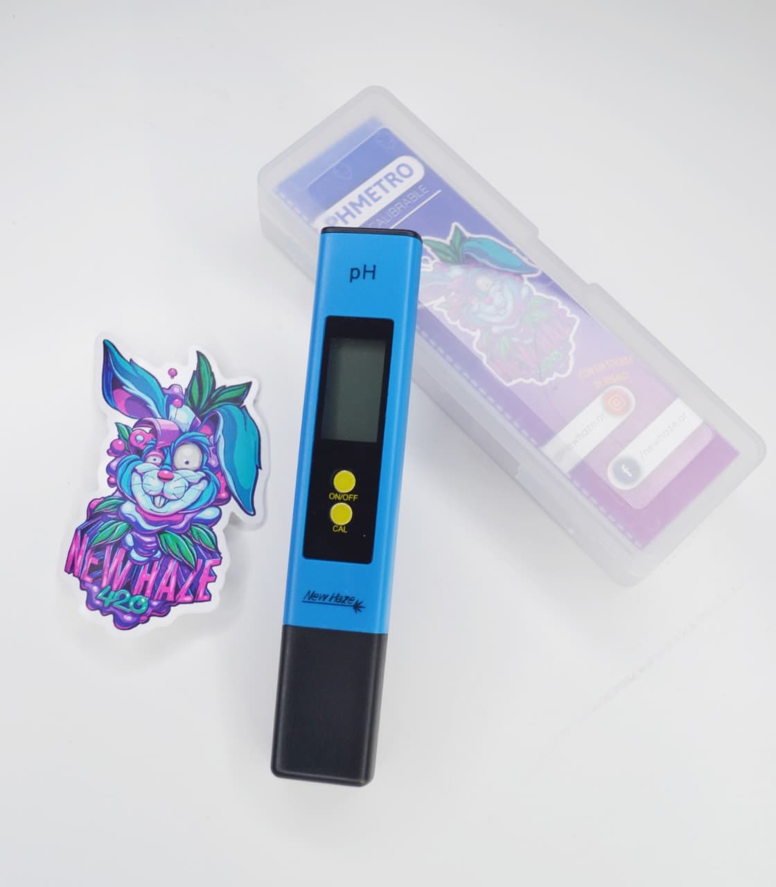 pHmetro New Haze v3 con estuche y sticker